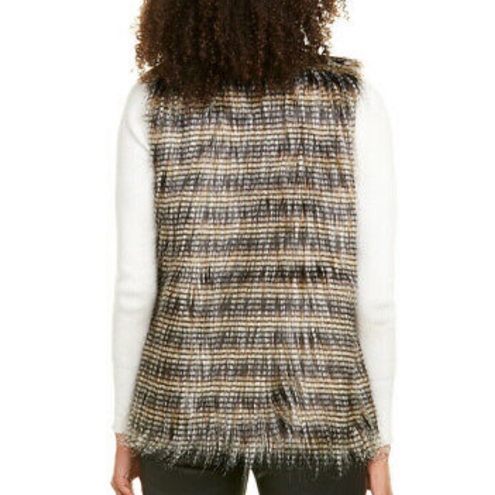 Tyler bow faux fur vest